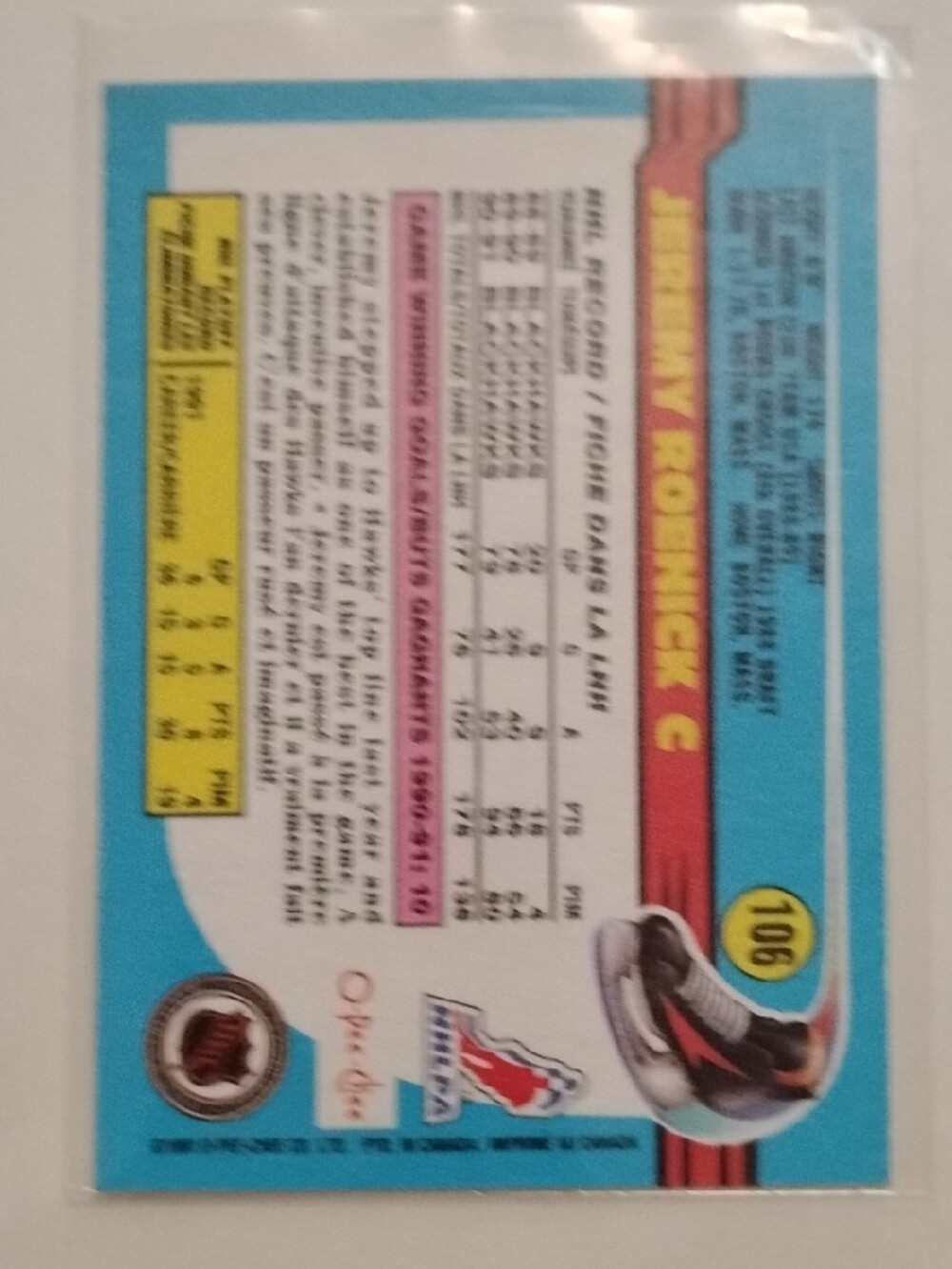 Jeremy Roenick Rookie Card / Hockey Trading Card Collection - Picture 13 of 14